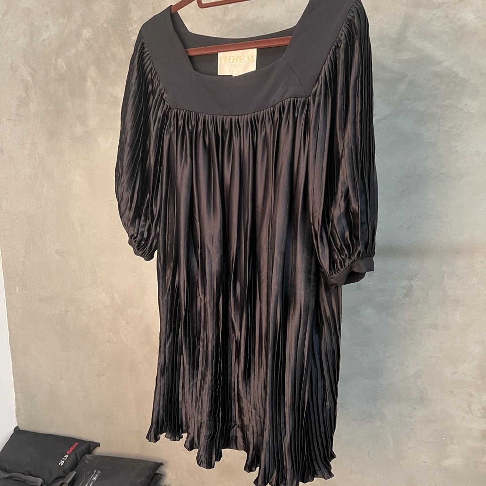 VINTAGE CIRCA 2000 THREAD SOCIAL BABYDOLL MINI DRESS